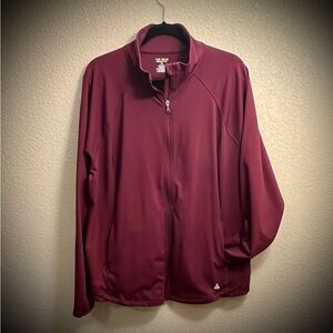 The Gear Burgundy Zip-Up Jacket